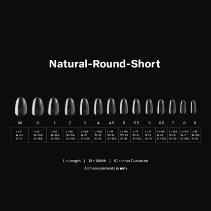 Gel-X® Natural Round (600kpl)