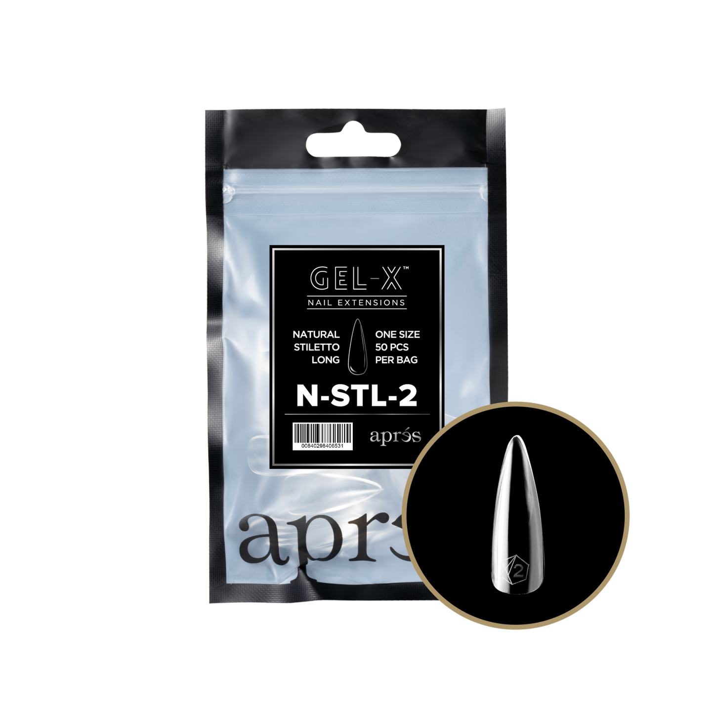 Refill Natural Stiletto Long