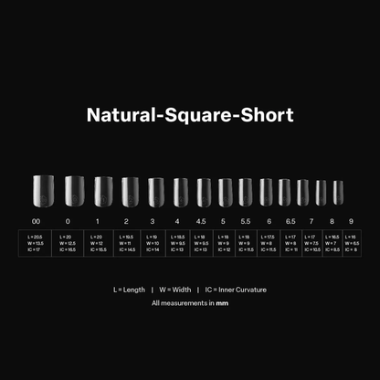 Gel-X® Natural Square (600kpl)