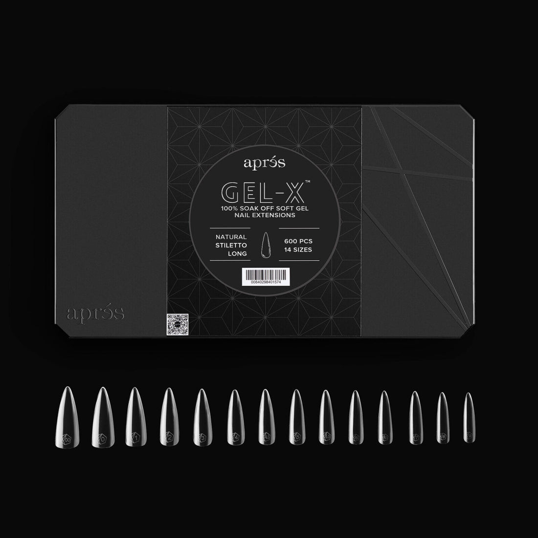 Aprés Gel-X®  Natural Stiletto (600kpl)